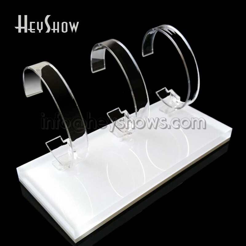 3 in 1 universel gennemsigtig apple watch display stand akryl smart watch holder klar iwatch show base til detailbutik