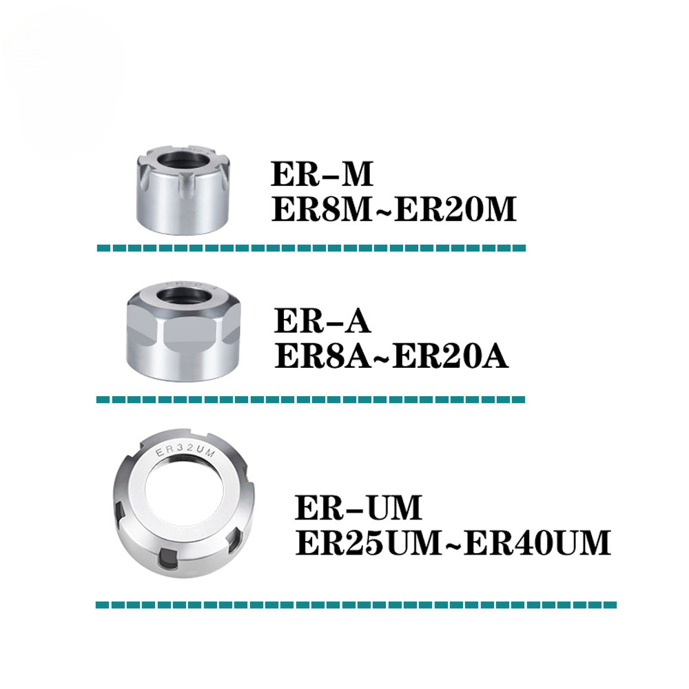 TULX ER11 tuerca ER8 ER11 ER16 ER20 ER25 ER32 ER40 tuerca A M UM tuerca ER de alta precisión CNC tuerca ER para pinza Cnc ER y herramienta