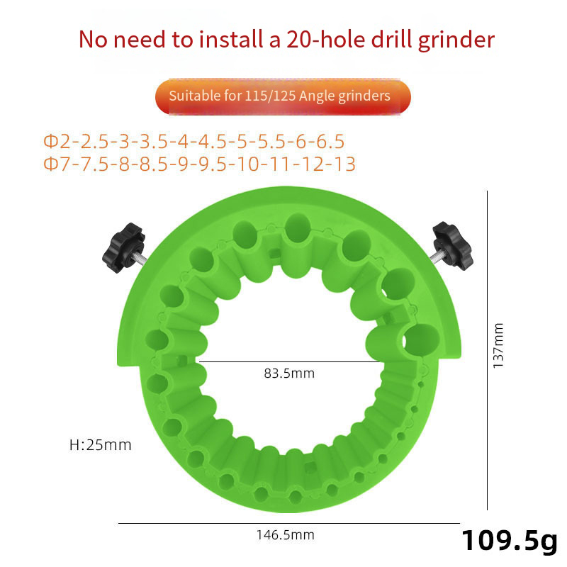 1-13mm Boorslijper Bitslijper Multi-specificatie Boor Slijpen Draagbare Boor Power Schuurmiddelen voor slijpen 125: Rood