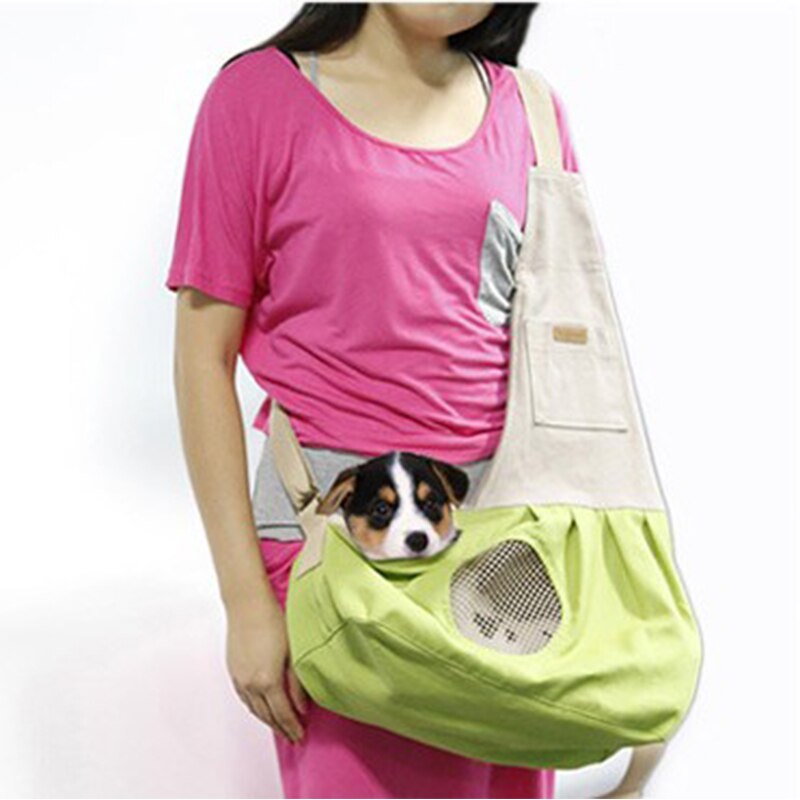 Doglemi Hond Kat Uit Canvas Messenger Bag Schouder 4 kg Of Minder Katten Honden Rugzakken Uit Rugzak essentiële