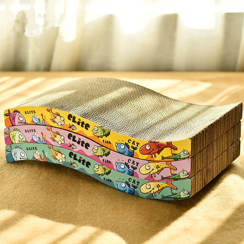 Kat Kitten Scratcher Krassen Bed Pad Board Speelgoed Mat Voor Pet Katten Game Slijpen Nagels Duurzaam Gegolfd Papier Protector