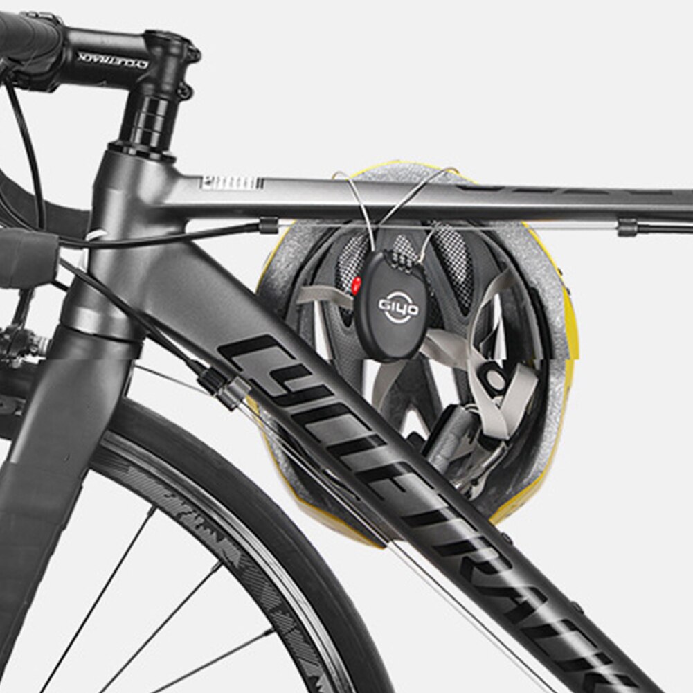 3 Digit Combination Lock with 2 Feet Retractable Steel Wire Bike Cable Lock