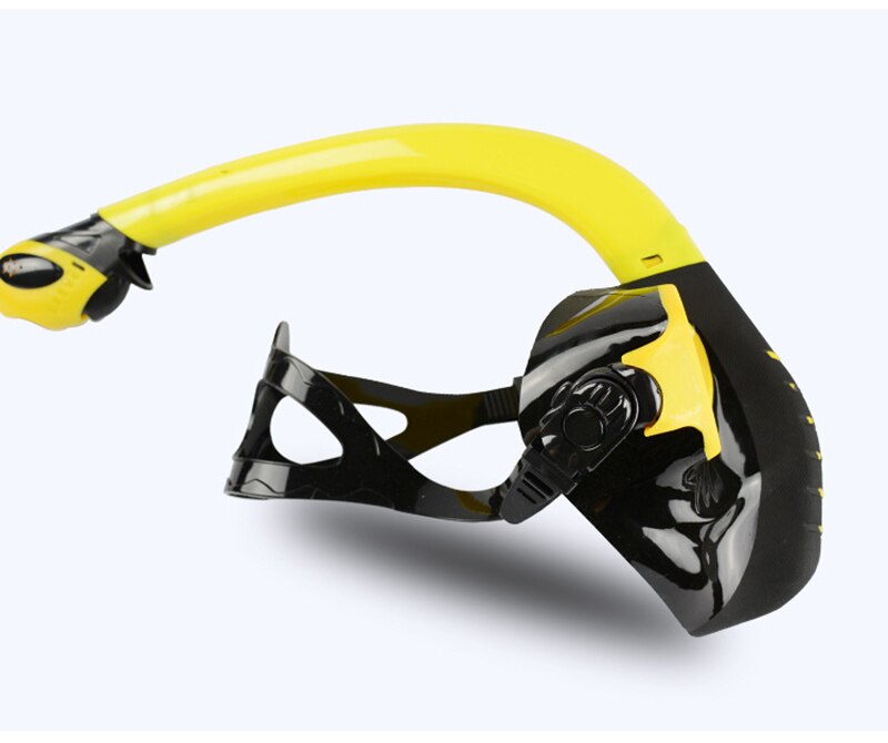 Adult Full Face Diving Mask 180 view curve Panoramic for Man Woman Snorkel Tempered glass lens