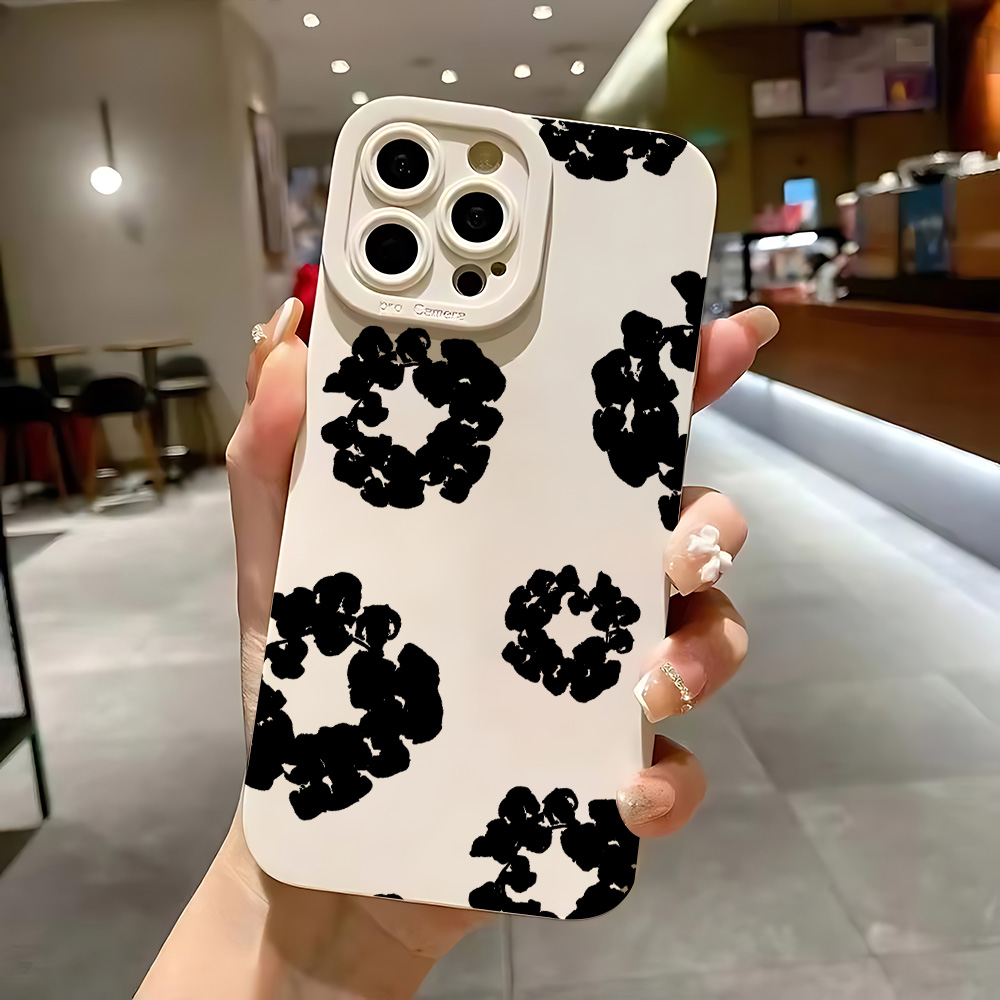Luxury D-Denim T-Tears Phone Case for IPhone 16e 16 15 14 13 12 11 Mini Pro Max X XR XSMax 8 7 6 6S Plus Soft Silicone Cover: TPU / Beige