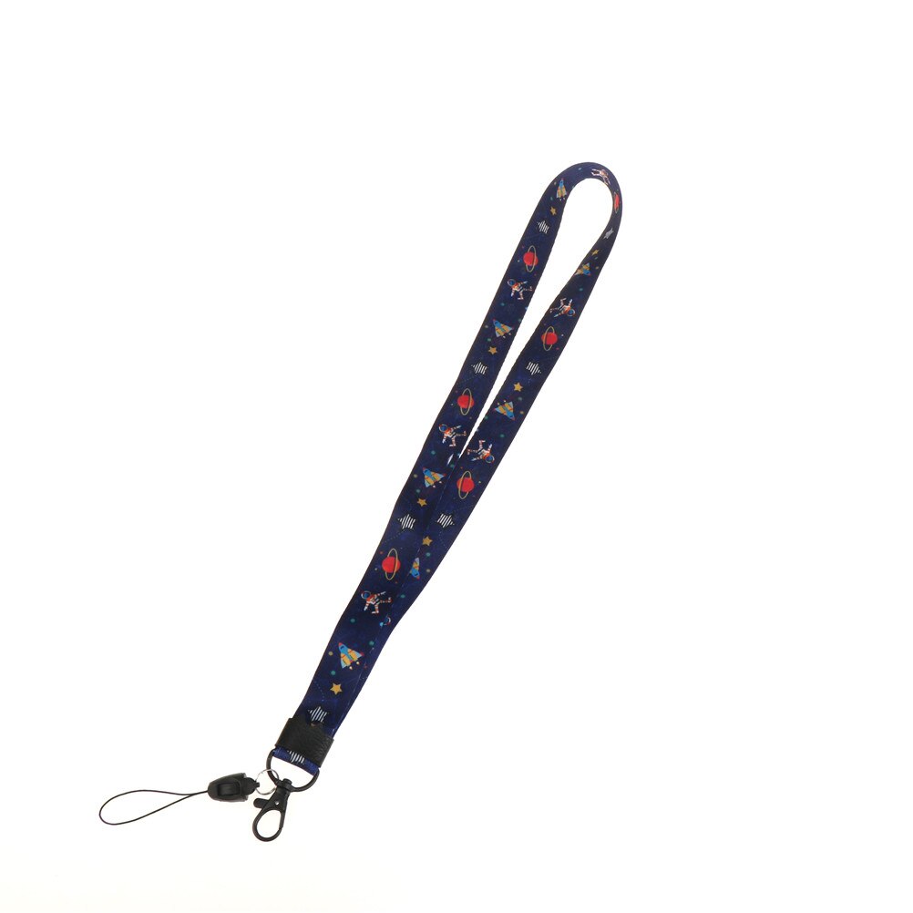 1pcs Cartoon Print Mobile Phone Neck Strap Cute Keys Lanyards ID Card Hang Rope ID Badge Holder Party about 45cm