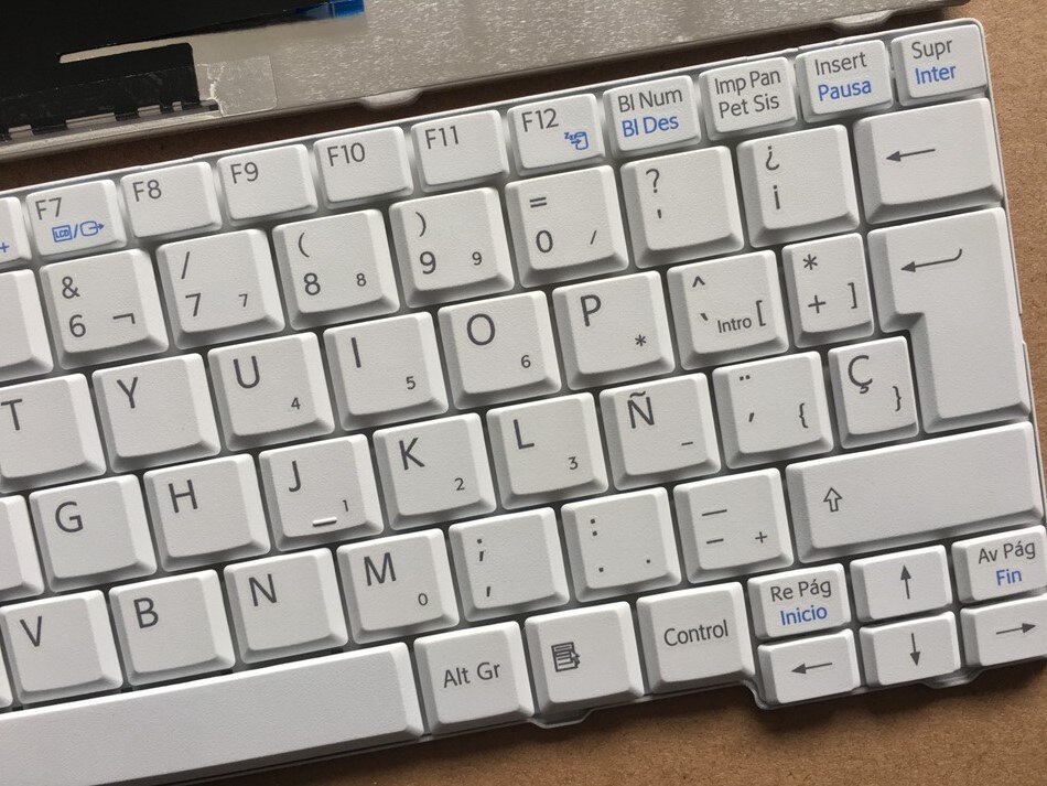 SP Espagne Clavier Pour SONY VPC M VPC-M12 VPC-M21 PCG-21313M PCG-21313L PCG-21311T M125 M128 M128JC Clavier D'ordinateur Portable