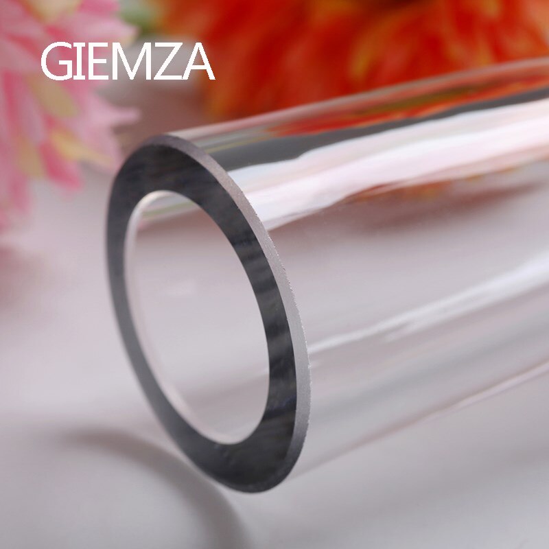Giemza glas høj vase gennemsigtig hydroponisk luftplante 1pc cylinder rør rundt høje blomstervaser rent værktøj til hjemmet