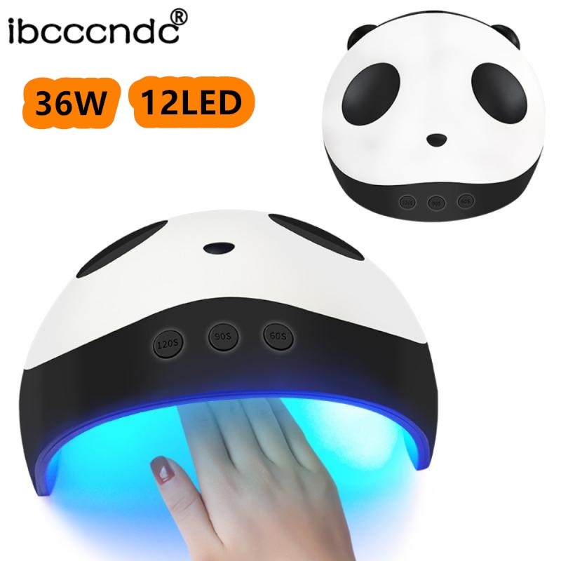 Ibcccndc 36/54W Uv Lamp Panda 12LED Nail Lamp Usb Nail Gel Droger Lamp Professionele Auto manicure Lamp