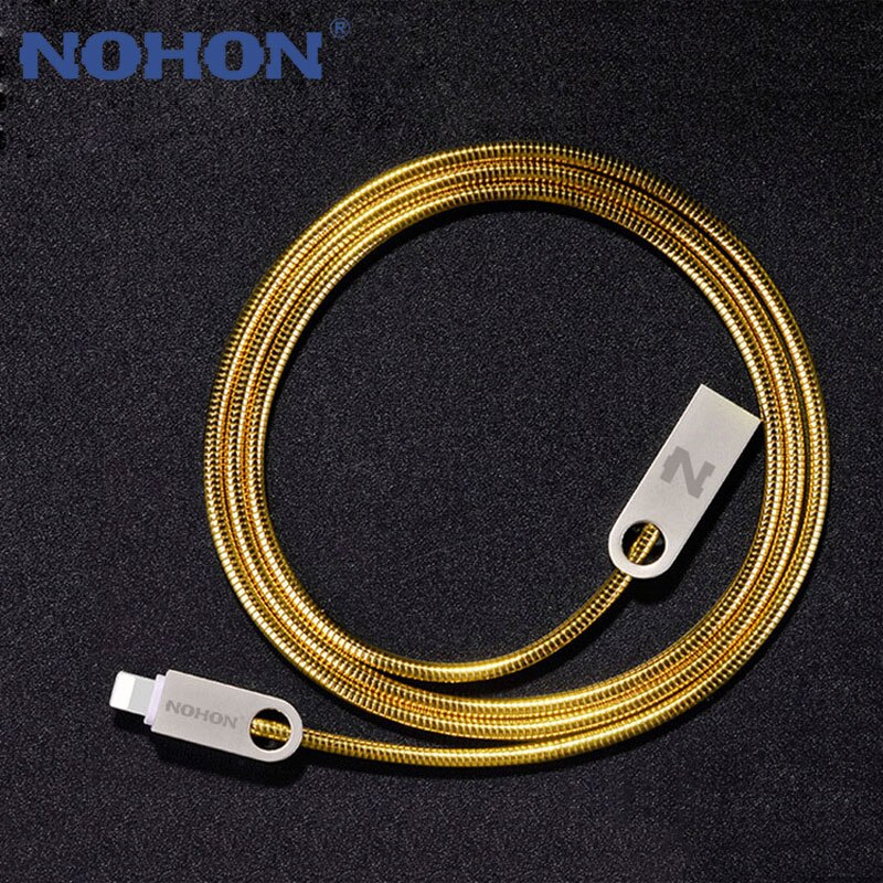 NOHON USB Cable For iPhone Cable Xs Max Xr 8 7 6 Plus 6S 5 S Plus iPad Mini Fast Charging Cables Mobile Phone Charger Cord Data