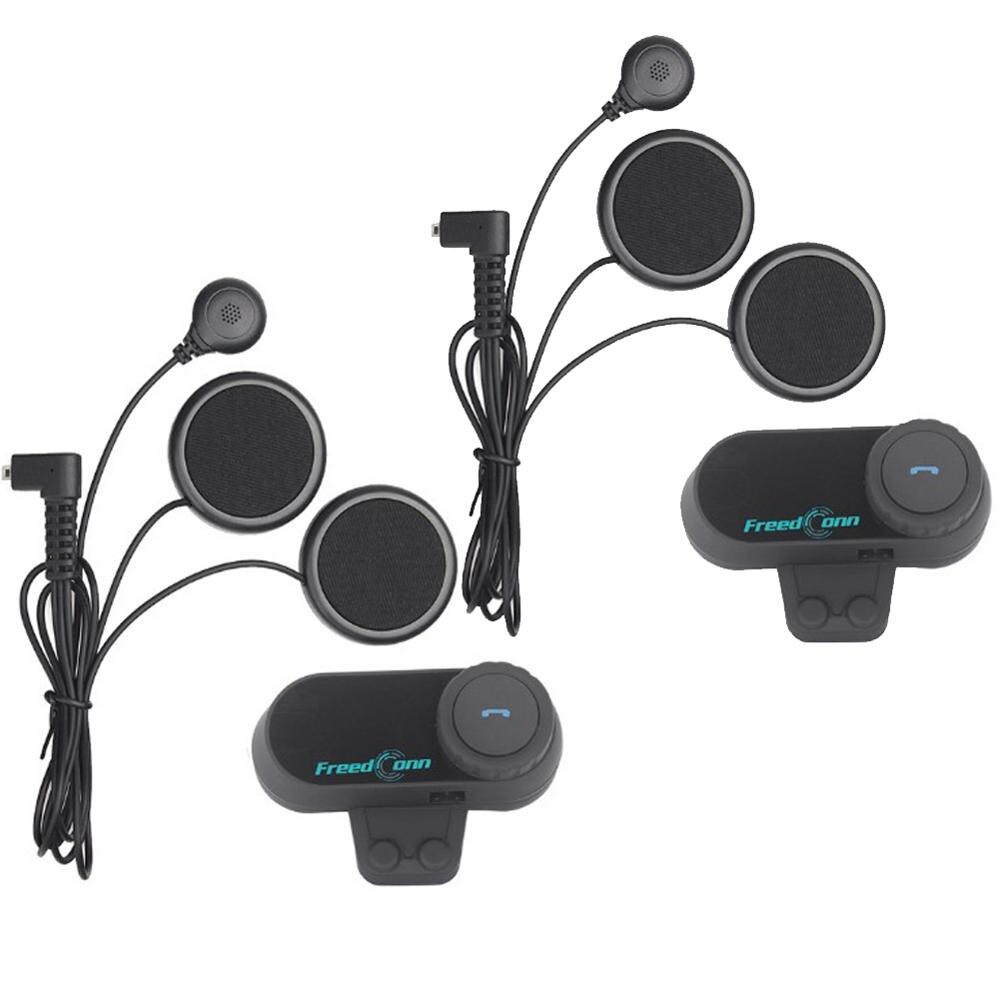 FreedConn TCOM-OS Motorcycle Bluetooth Helmet Headset 100M Wireless Intercom Helmet Headphone with FM Radio
