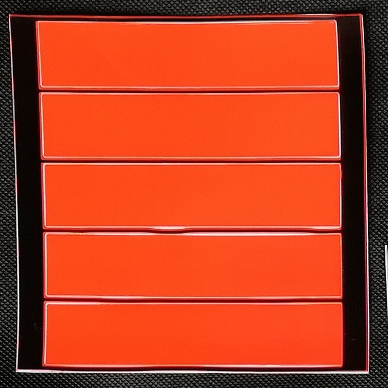 Motorcycle Bicycle Sticker Reflective Stickers Cycling Warning Reflector Film Cycling Decal Tape Horizontal stickers: orange red