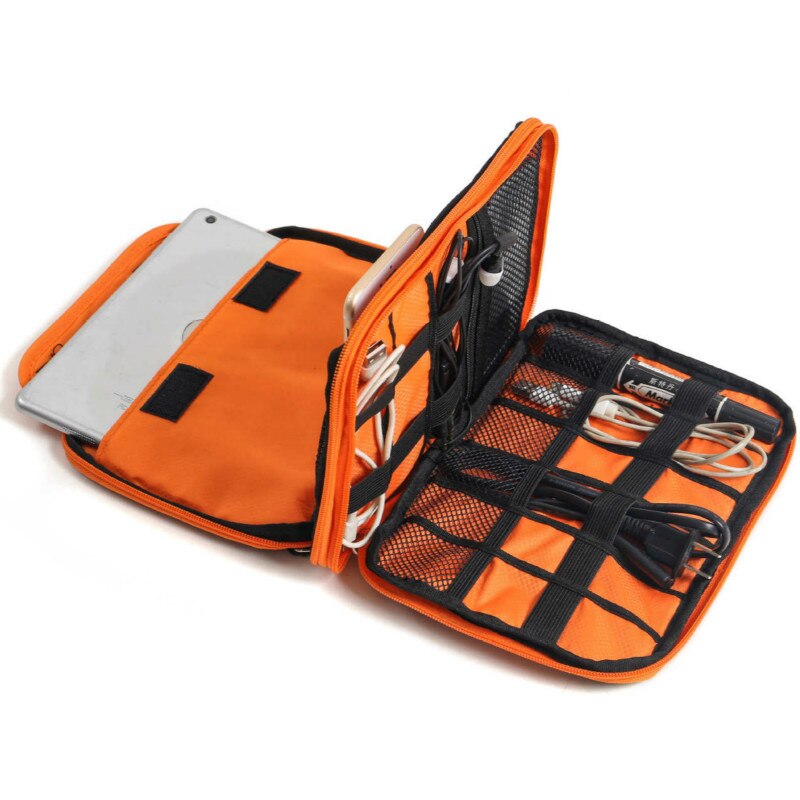 Reizen Draagbare Elektronische Accessoires Case Datakabel Organisator Zak Draagtas Voor Ipad Power Usb Flash Drive Lader