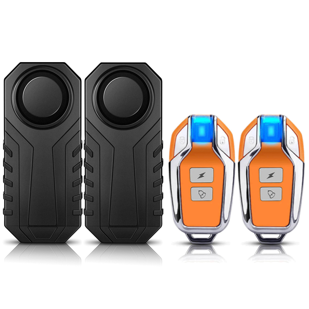 Gadpow Motorcycle Bike Wireless Remote Control Alarm Vibration Sensor 113dB Loud Waterproof Security Alarm: SKY BLUE