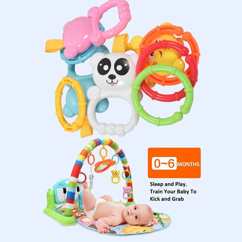 Babyspeelgoed kleurrijke muzikale speelmat speelmat dieren