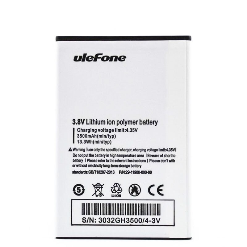 3500Mah U008Pro Vervangende Mobiele Telefoon Batterij Voor Ulefone U008 Pro 4G 5.0Inch MTK6737 Batterijen +