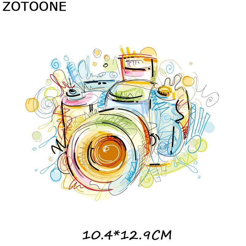 Zotoone Kleurrijke Londen Vrijheidsbeeld Patches Ijzer Op Transfers Voor Kleding T-shirt Diy Kids Camera Stickers Warmteoverdracht: ZT1709