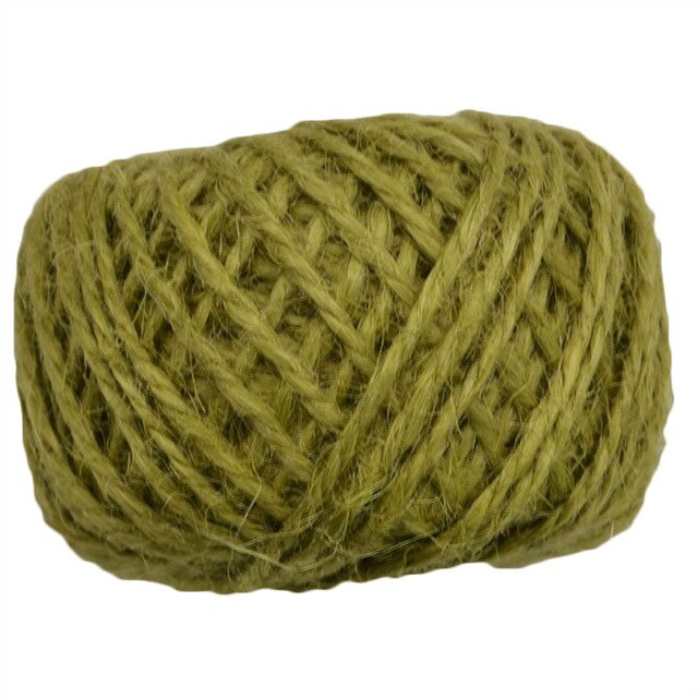 50M Natural Hemp Rope Jute Twine Cord Hemp Rope String Packing Strings Christmas Event & Party Supplies Hemp Rope: Army Green