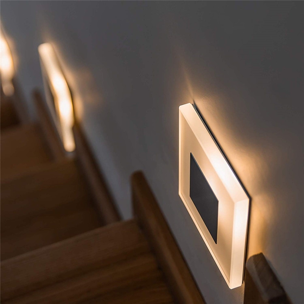 led wall light 3W acrylic wall sconce Embedded footlight Indoor Stair step decorative night lights Modern led wall lamp