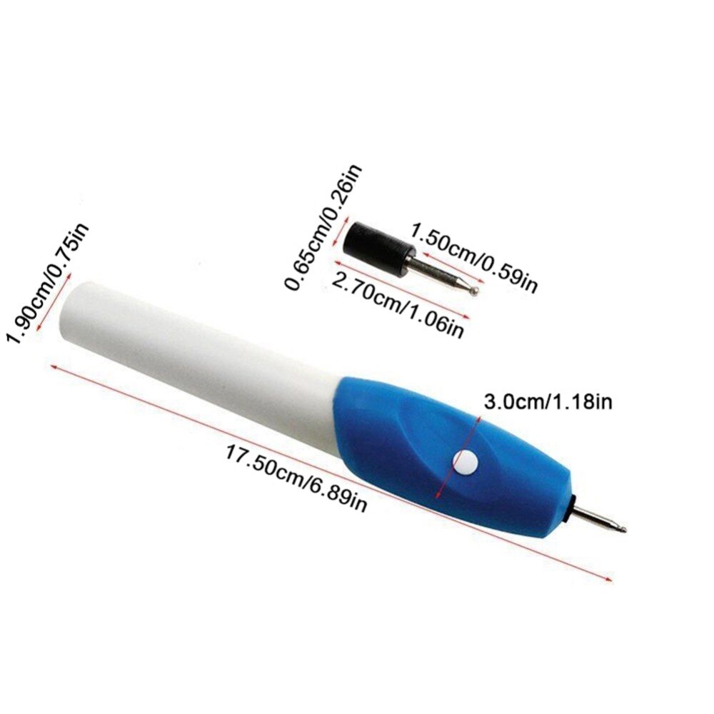 Pluma de grabado eléctrica portátil, herramienta de artesanía para joyería, vidrio, Metal, madera, pluma de mano, 1 ud.