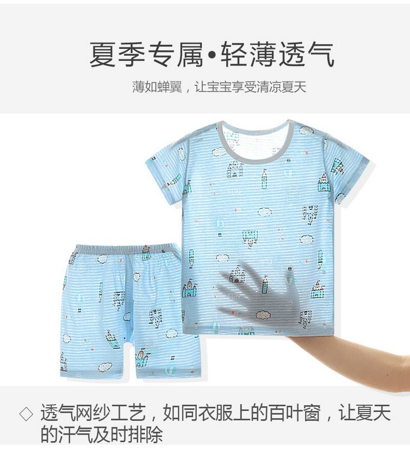 Kinderen Kleding Sets Zomer Shorts En T-shirt Jongen Meisje Baby Kleding Kinderkleding: Blauw / 5T