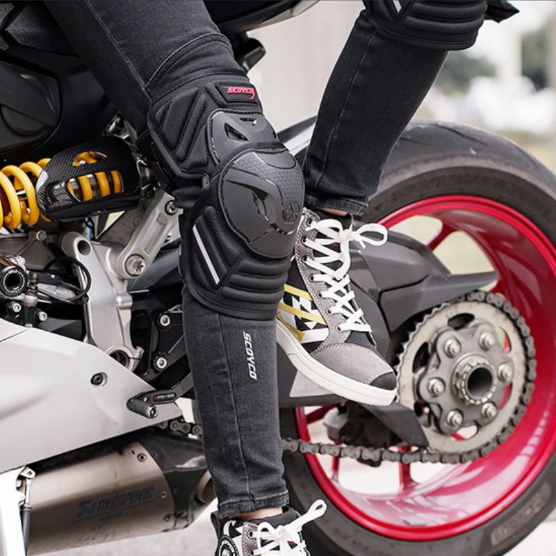 Scoyco K-46 Ginocchiere per moto Motocross Ginocchiera Protezione dagli urti Moto Ciclismo MTB Dirt Bike Ginocchiere Parastinchi