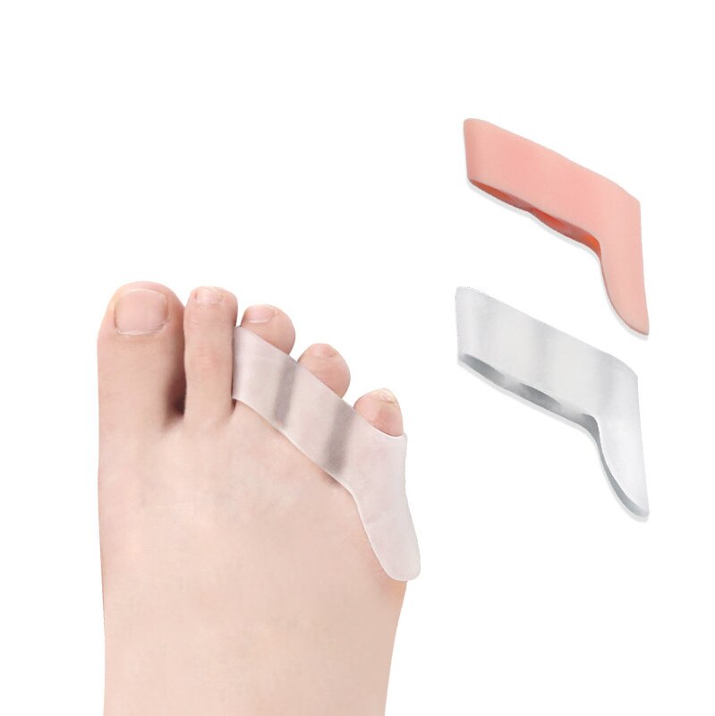2 pz/4 pz tre fori mignolo dito del piede separatore silicone poco protettore gel distanziatore borsite correttore sollievo dal dolore cura del piede Pedicure