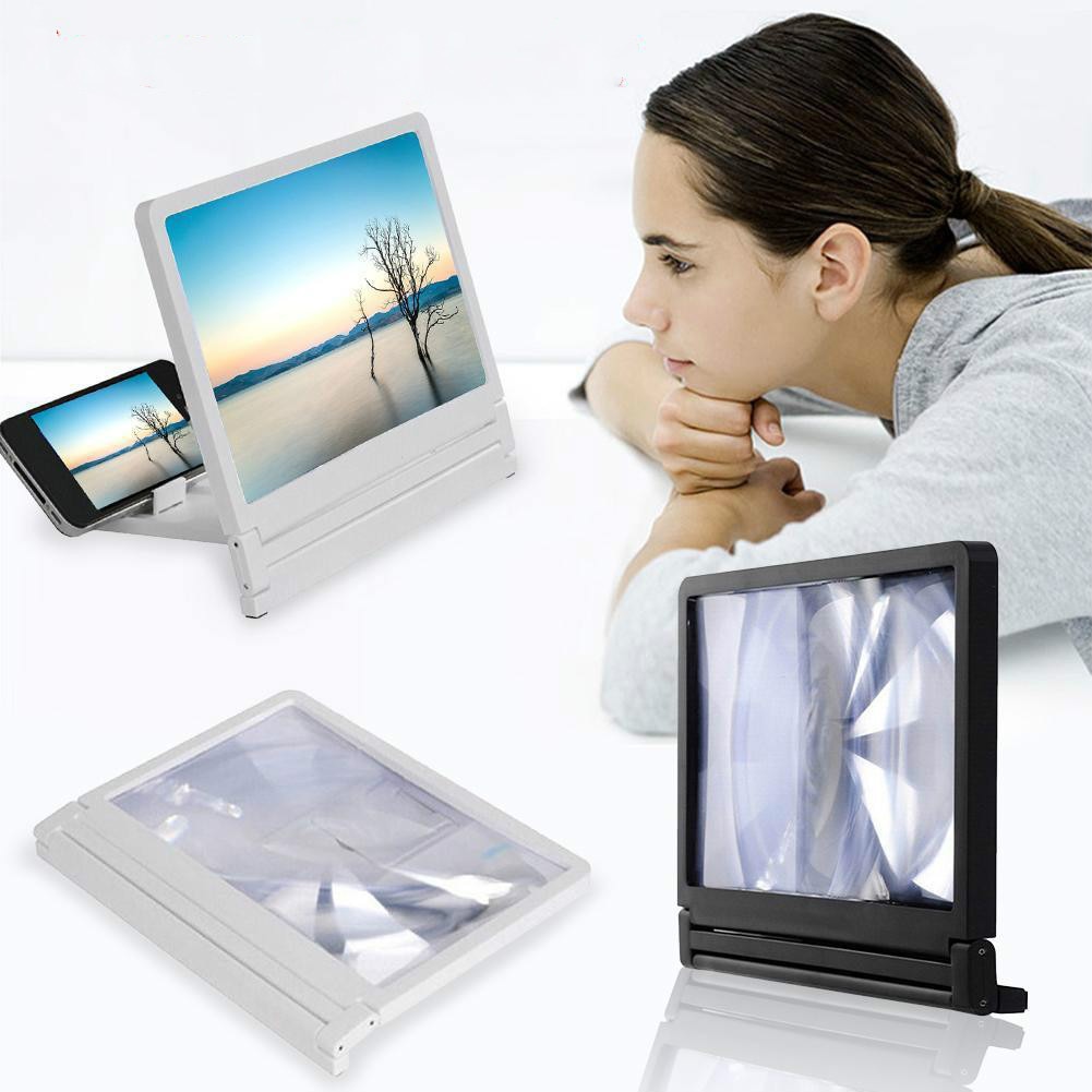 3D Mobile Phone Screen Magnifier HD Video Amplifier for Smartphone Stand Enlarger HD Video Magnifying Glass