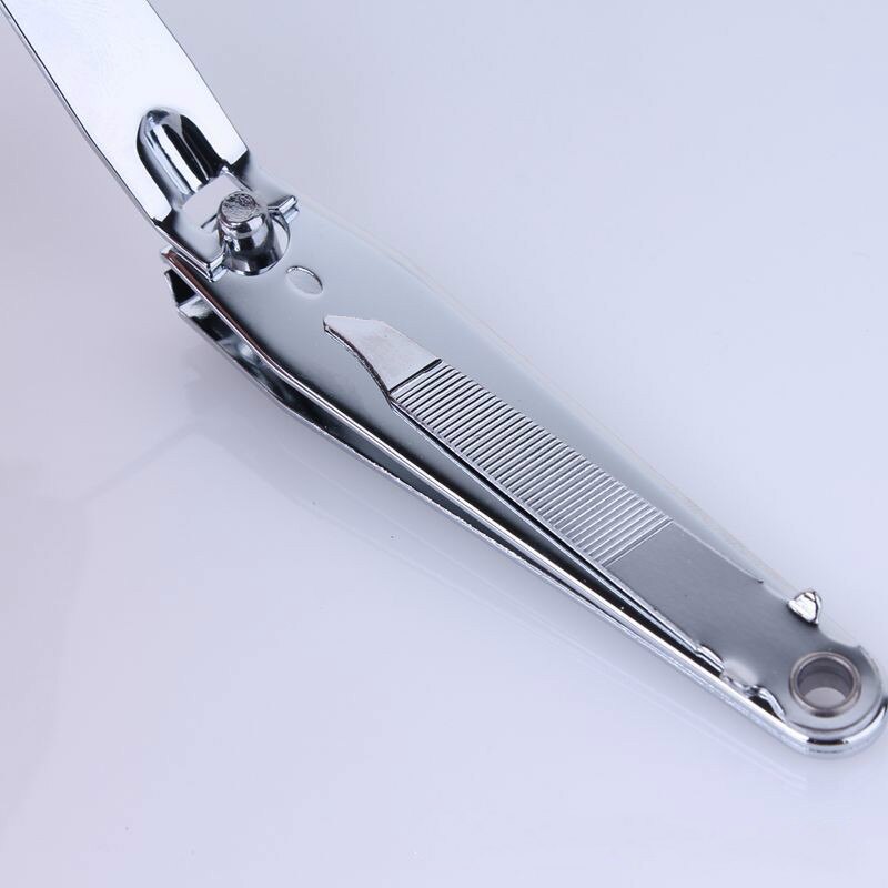 1 pc Grote Rvs Nail Clipper Cutter Trimmer Manicure Art Teen Nagelverzorging Schaar met Sikkel