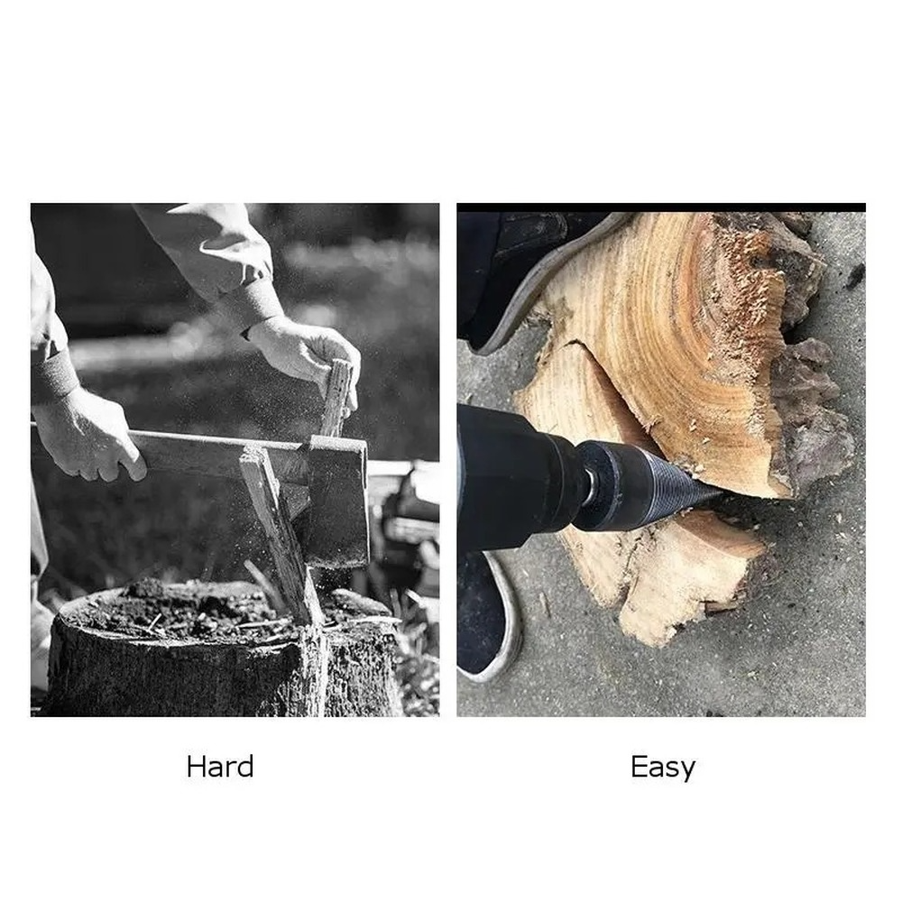 Split Hout Kegel-Boren Tool Brandhout Machine Boor Hout Kegel Ruimer Punch Driver Boor Split Boren