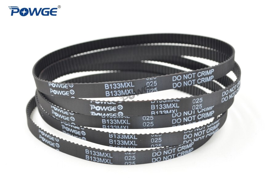 POWGE 10pcs MXL Timing belt B130 B131 B132 B133 B134 Width 6.35mm 025 Teeth 130 131 132 133 134 Synchronous belt B130MXL B134MXL