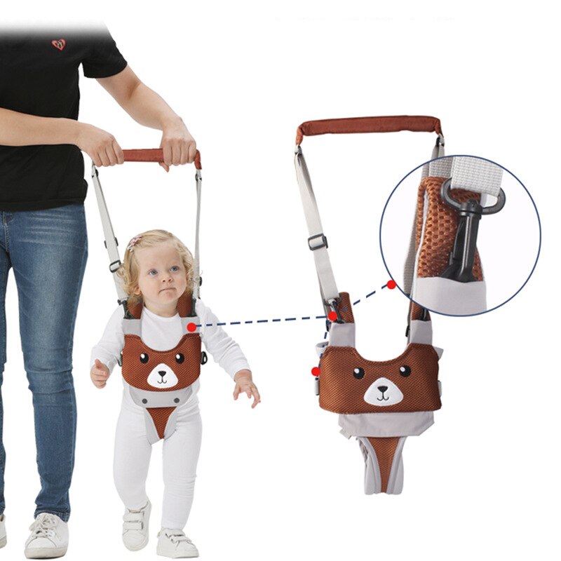 Dyr baby rollator toddler sele assistent rygsæk børn børn gå lære bælte net stof aftageligt skridt