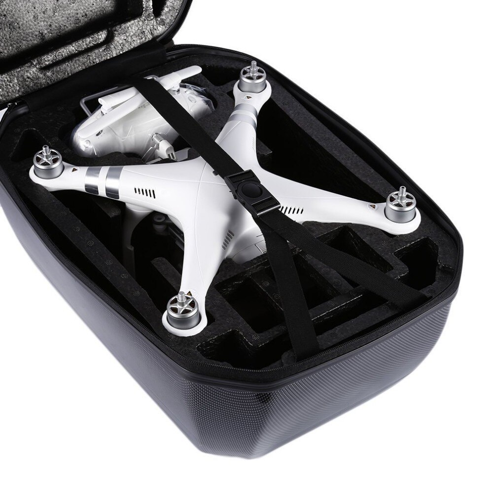 Ocday Beschermende Carbon Fiber Hard Shell Draagtas Voor Dji Phantom 3/4