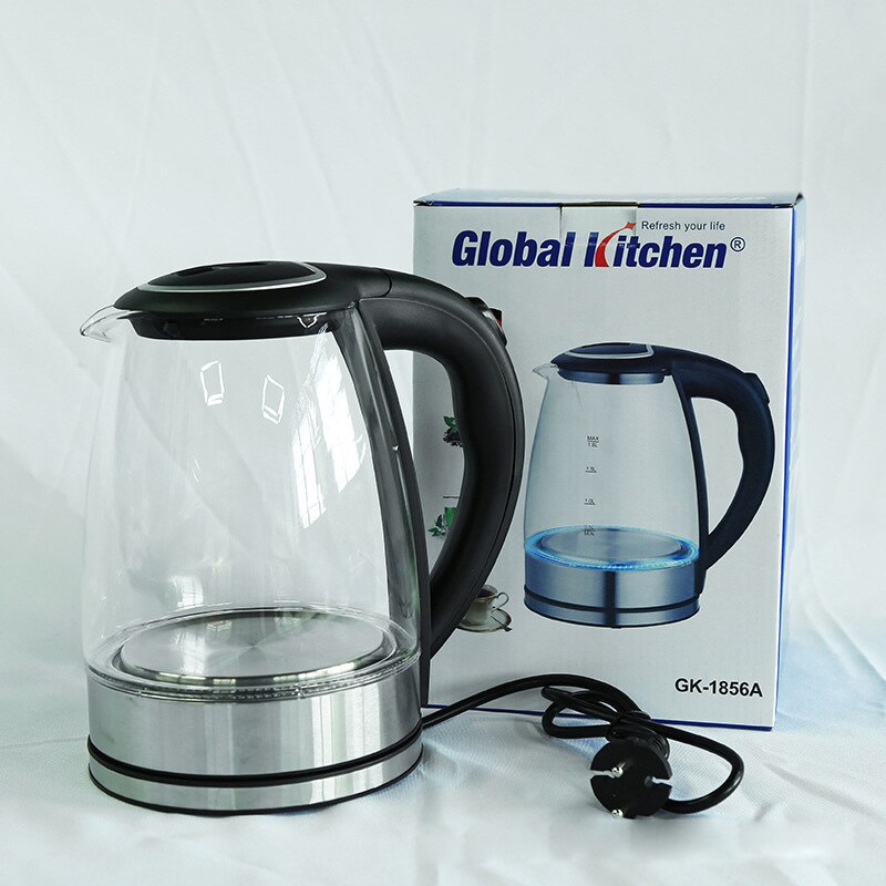 Blu-Ray Glass Electric Kettle Fast Boiling Stainless Water Kettle Teapot Intelligent Temperature Control Anti-Overheat