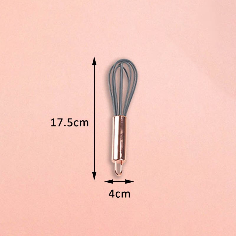 1Pcs Mini Baking Tools Spatula Shovel Food Grade Silicone Multi Purpose Kitchen Utensils 3Colors Cooking Supplies Non-stick: gray egg beater