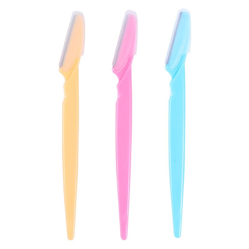 3Pcs/Set Portable Tinkle Eyebrow Trimmer Hair Remover Set Eye Brow Shaver For Makeup Cosmetic Kit Stainless Steel Cutting Tools