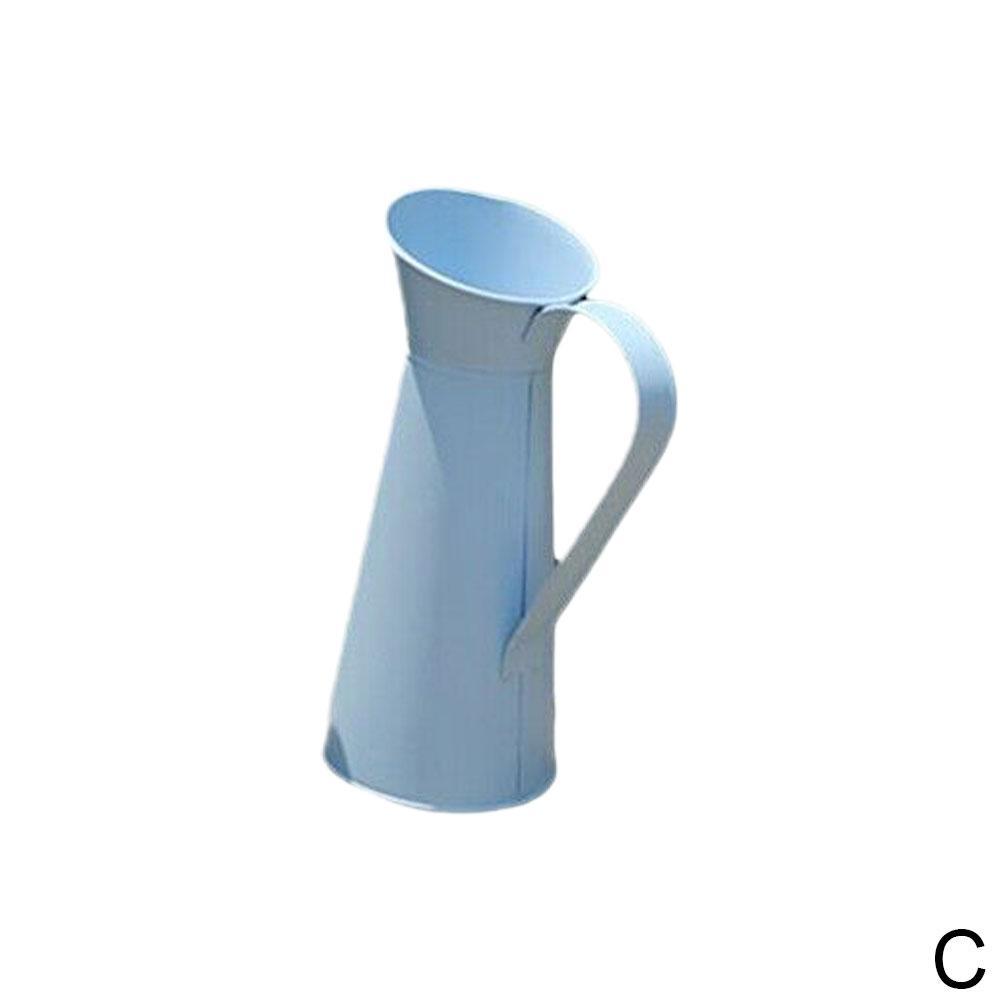 Grand Vase à crème Vintage en métal, 1 pièce, pichet d'émail, décor de maison, pichet de mariage, C0G9: green