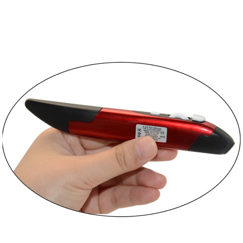 Wireless Pen Mouse Lychee 2.4GHZ USB 500/1000 DPI Adjustable Handwriting Mini Mice for PC Laptop Notebook Computer Mac