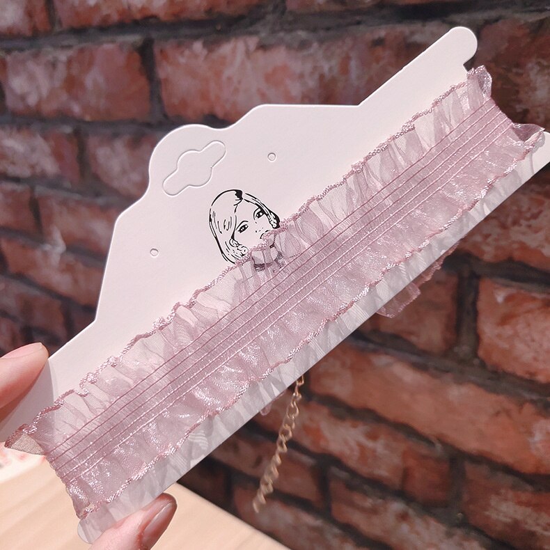 Collana in pizzo con ricamo da sposa moda donna super fata fiore catene clavicola girocollo ragazza studentessa Jk gonna collo collo catena: xl-1250