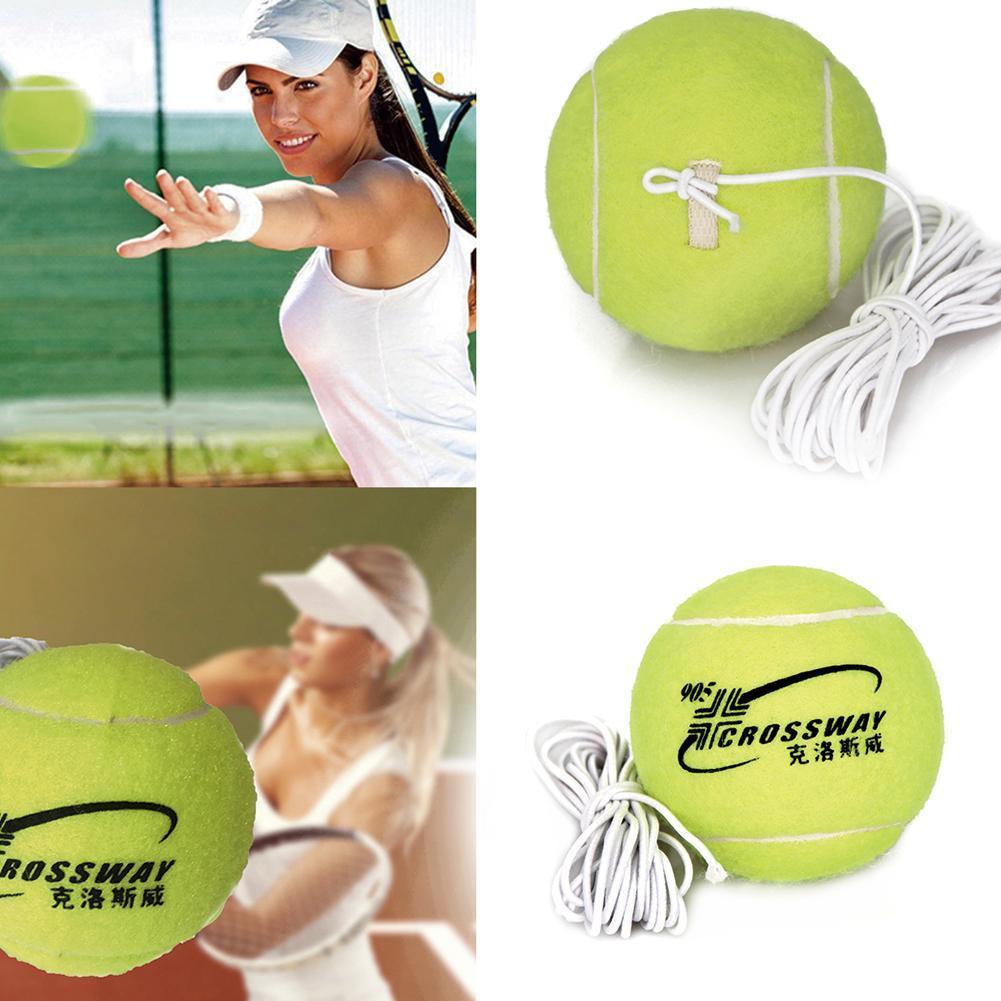 1 Pc Professionele Beginner Training Praktijk Rebound Tennis Elastische Met Machine Touw Bal Training Rubberen Bal 3.8M F2W4