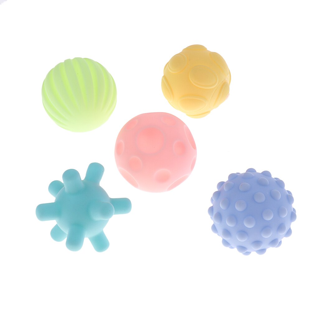 4/5/6Stck Baby freundlicher Weiche Massage Sensorische Entwicklung Pädagogisches Ball Klang Spielzeug einstellen