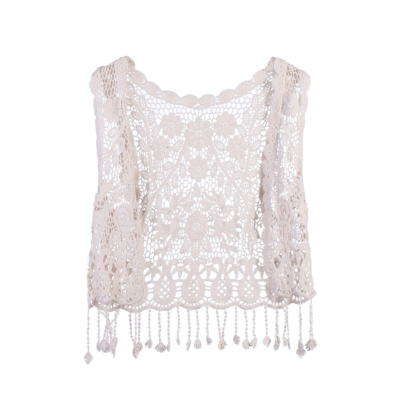 Emmababy herfst zomer kinderkleding meisjes bovenkleding kwastjes meisjes haakwerk kant kwastjes hol vest babymeisjeskleding