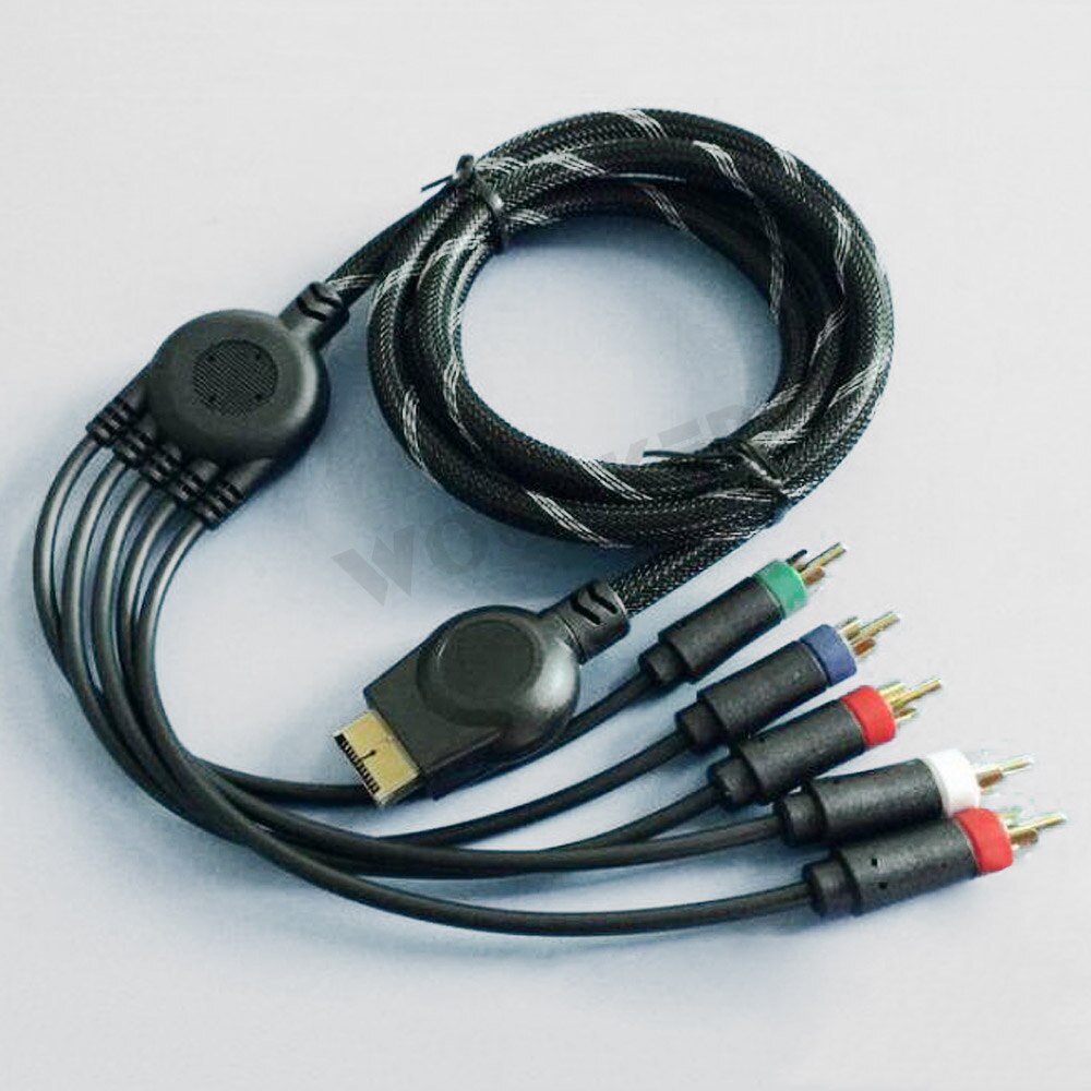 1.8m/5ft Multi Component AV Cable Premium High Resolution Game Cable Accessories for Sony Playstation 2/3
