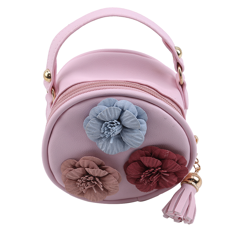 Girls Messenger Bags Children Kids Girls Princess Shoulder Bag Handbag Solid Bowknot Princess Coin Purses