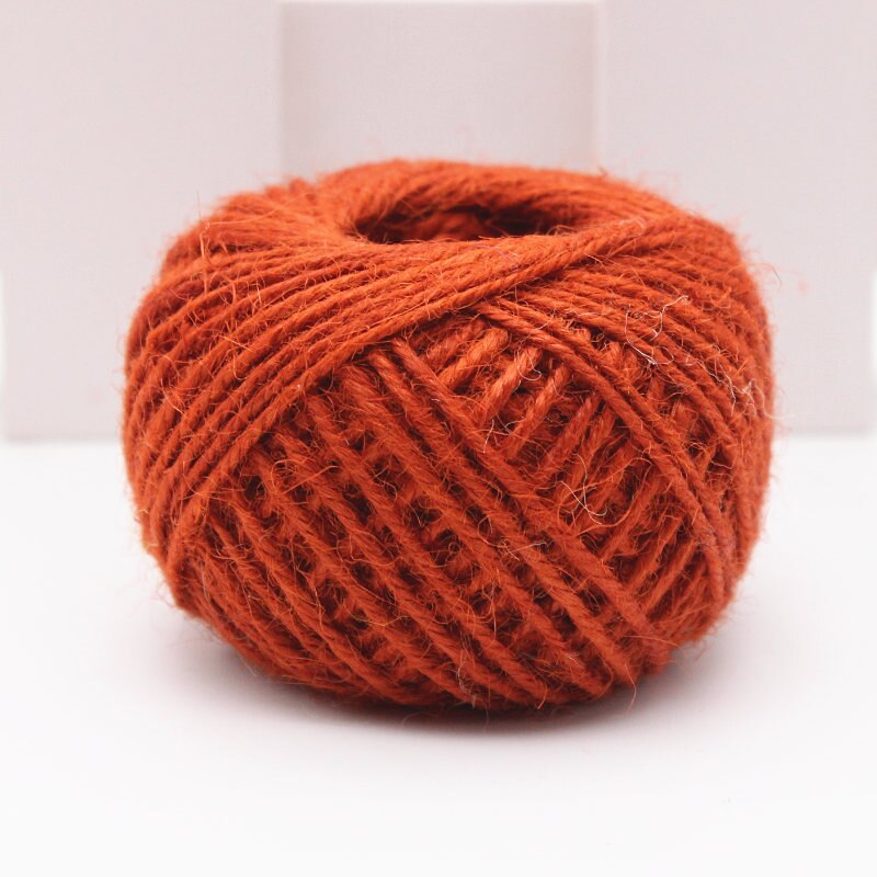 40 metriä / rulla 2mm pehmeä tekstuuri hamppuköysi narut tee itse maljakko vaatteet hattu kengät unesieppari juhla koriste materiaali köysi