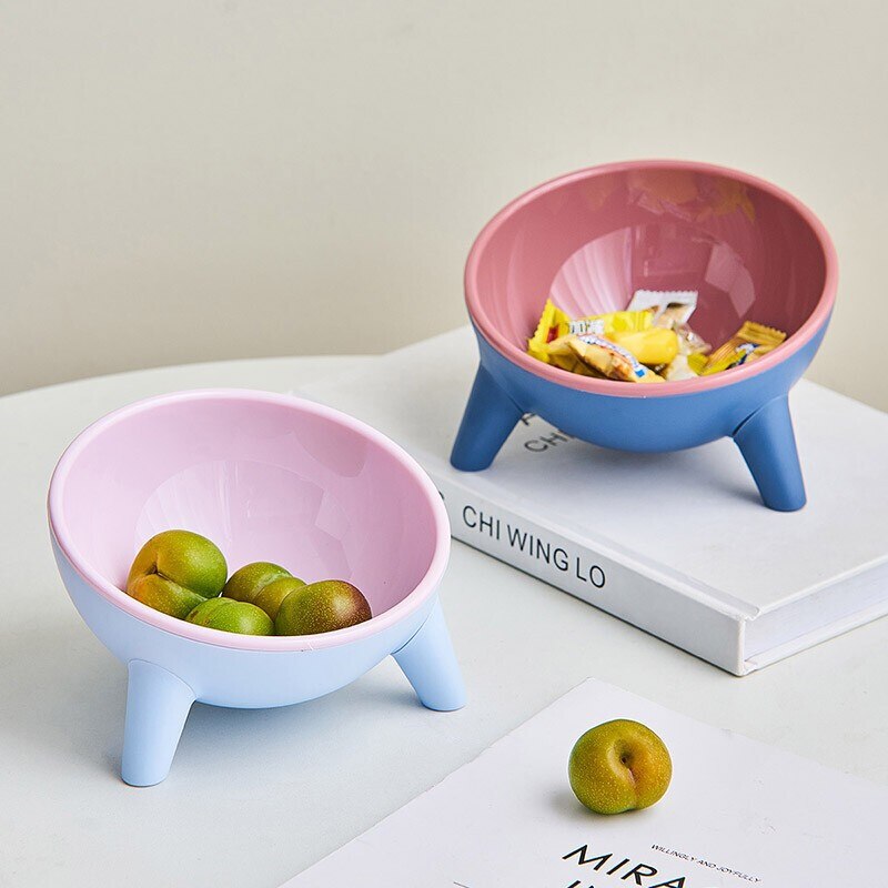 Decoración minimalista nórdica, bandeja de almacenamiento triangular creativa, plato de fruta, caramelo, decoración de cerámica, cuencos redondos para decoración del hogar