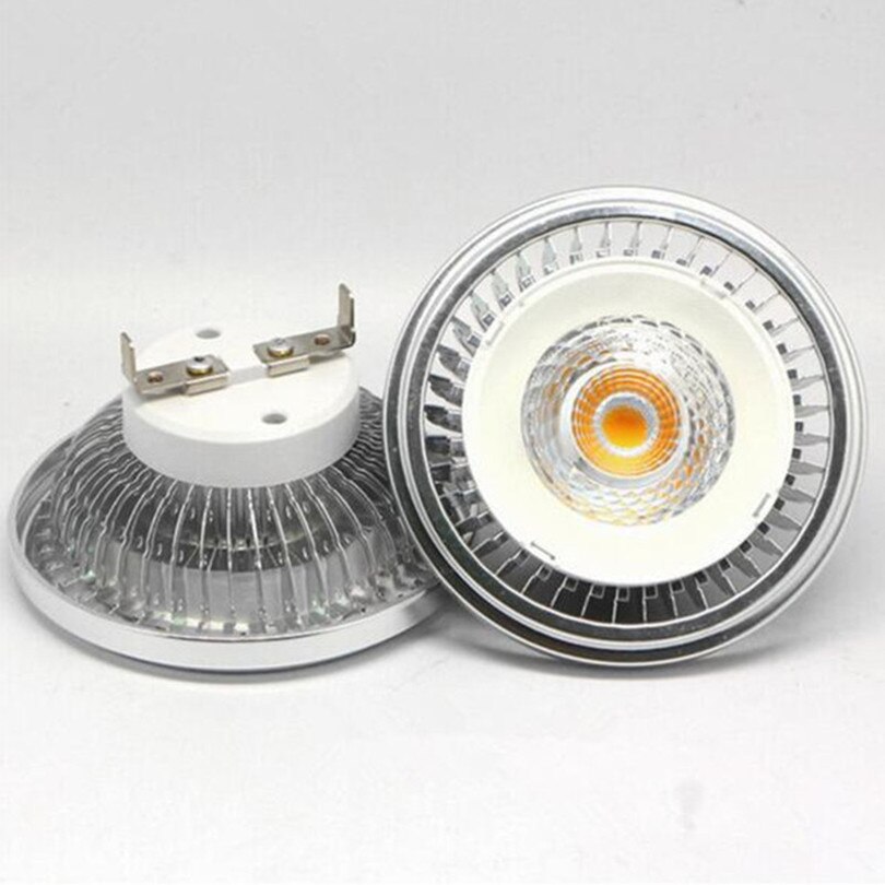 Foco LED regulable de alta potencia, 10W, 15W, bombilla LED COB, luz empotrable AR111 QR111 G53 12V 110V 220V, iluminación interior