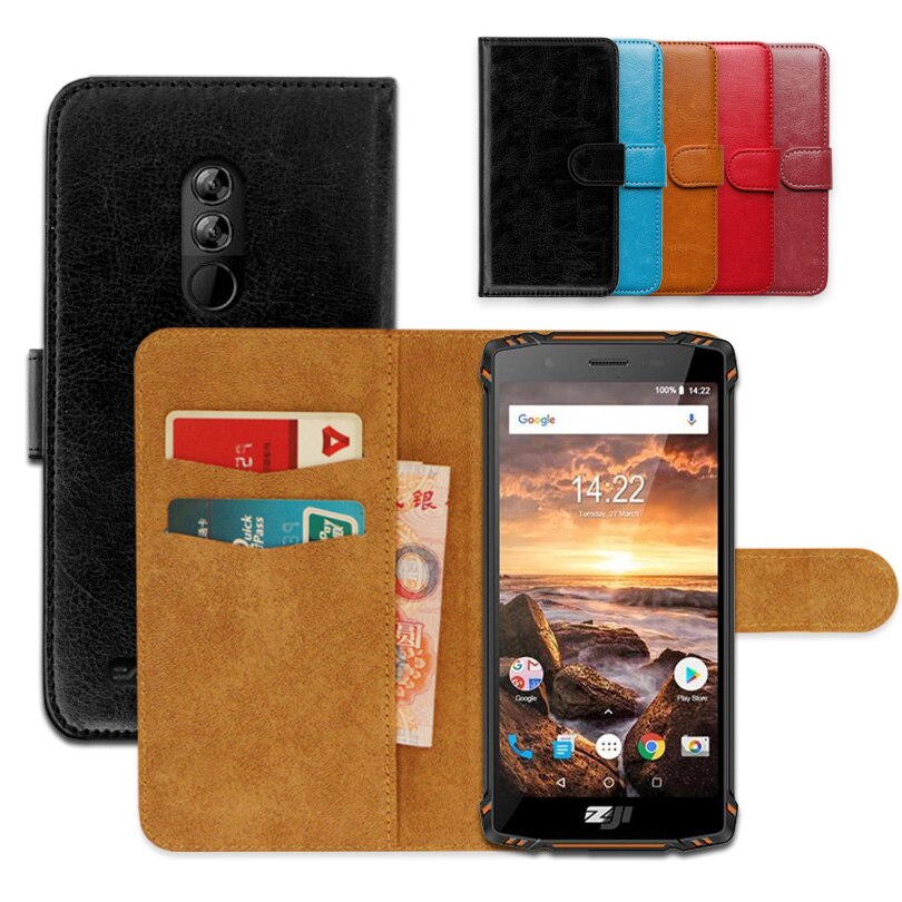 Op ZOJI Z9 Luxe Wallet case voor HOMTOM ZOJI Z9 PU Lederen Exclusieve antislip Flip Ultra-dunne telefoon Cover, boek case
