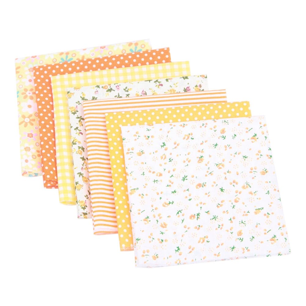 7 pièces petit tissu Patchwork fleuri frais imprimé Tabby tissu pur coton bricolage feuille de tissu à la main bricolage coton tissu pour magasin à domicile: color  1