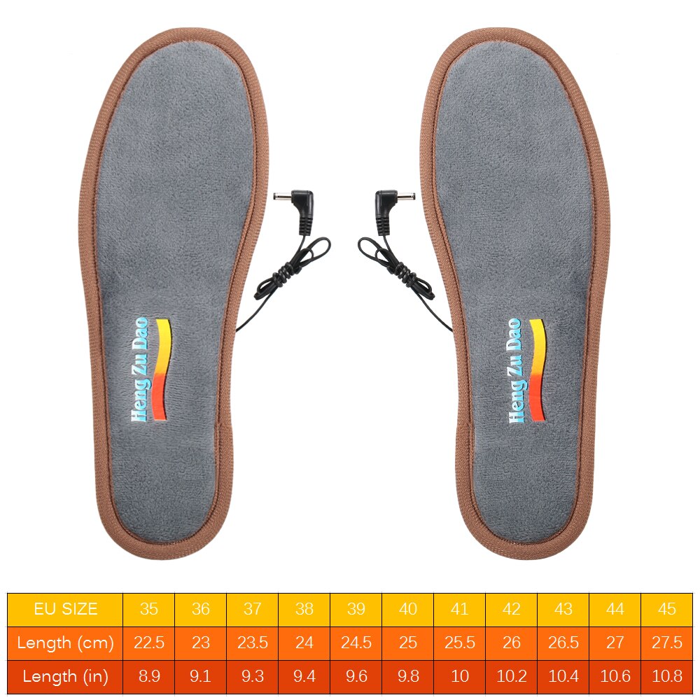 Outdoor Electric Heated Insole Foot Warmers Battery Powered Heated Insoles Winter Warm Shoe Insoles For Skiing Camping Cycling