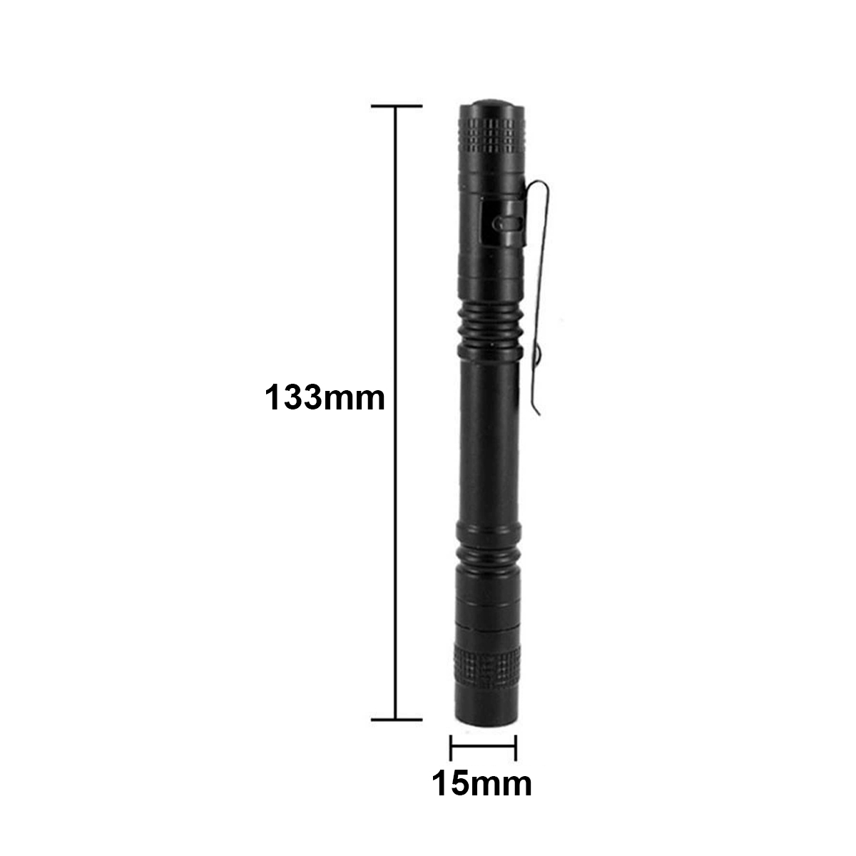 Torche ultraviolette de lampe de poche UV 365nm avec clip à stylo manuel a mené des lampes de poche portables Torches 395nm 365 Nm Nuit d'empreintes digitales: 1s
